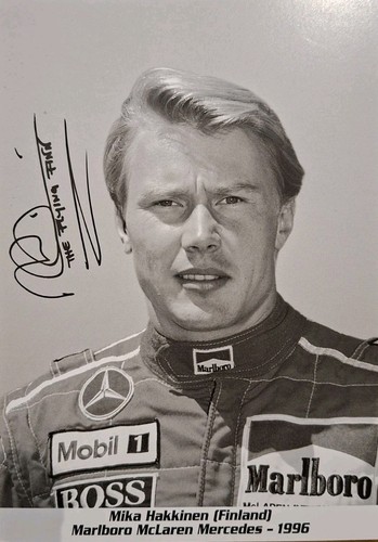 Autogrammkarte mika häkkinen - autogrammkarte,