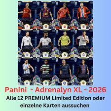 Panini FIFA 365 Adrenalyn XL Card 2026 PREMIUM Limited Edition Karten aussuchen