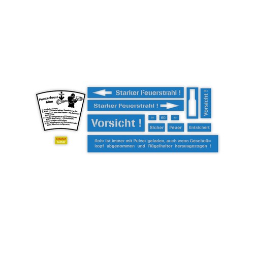 Sticker und schablonen set - schablonen,