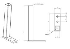 Geländerpfosten Stahl