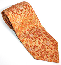 Versace  Krawatte Tie Schlips Orange Seide zu Herren Anzug Neu !