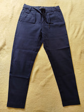 Hose Damen Stoffhose leicht dunkelblau ONLY mit Gummizug