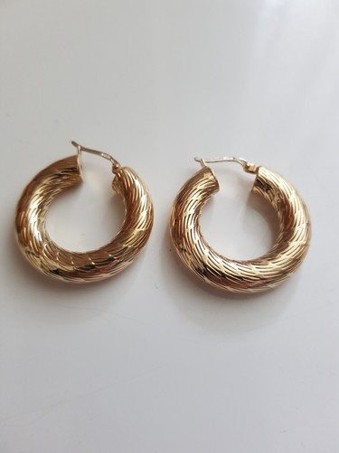 Creolen ohrringe gold 585 mit - ohrringe,