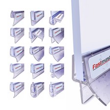 DICHTUNGEN Dusche gerade & abgerundet Wasserabweiser Duschdichtung Runddusche