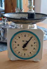 Alte Tischwaage Tellerwaage Krups 10 kg + 2 Gewichte