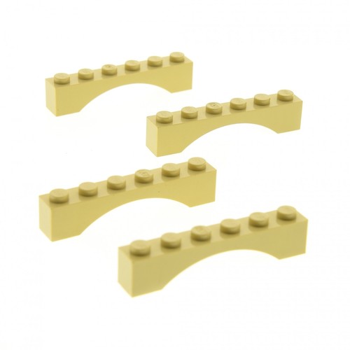 Lego bogenstein 1x6x1 beige - bogenstein,