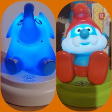 Kinder Nachtlicht Elefant Papa Schlumpf Einschlaflicht Einschlafhilfe Batterie