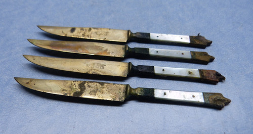 Messer messing vergoldet mit - vergoldet,