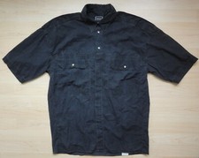 GIANNI VERSACE Jeans Couture Herrenhemd Herren Hemd Gr. 34/48 kurzarm schwarz...