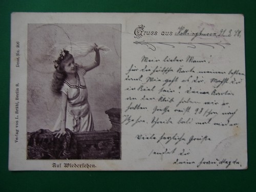 Ansichtskarte gruss aus - ansichtskarte,