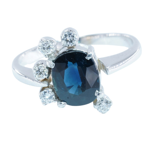 Weißgoldring mit brillanten - mit,