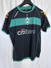 Kappa SV Werder Bremen 2008-09 Drittes Trikot Schwarz Grün Original✅