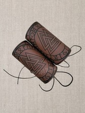 Wikinger Armstulpen Braun