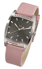 XEN Schmuck XQ0233  Damen Uhr Quarzwerk  Edelstahl und Leder