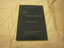 Ersatzteil-Liste Motor Nordhausen 4KVD14,5SRW Ausgabe 1966  IFA