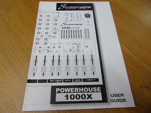Studiomaster powerhouse 1000x - powerhouse,