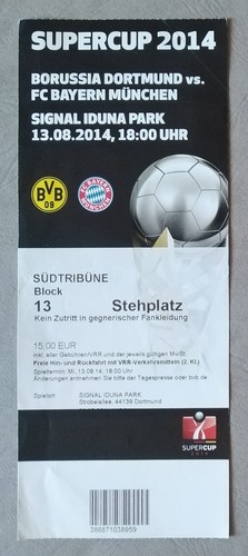 Ticket supercup 2014 borussia - ticket,