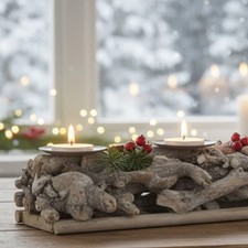 Rustikales Adventsgesteck