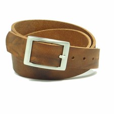 Ledergürtel 3 cm breit braun Büffelleder