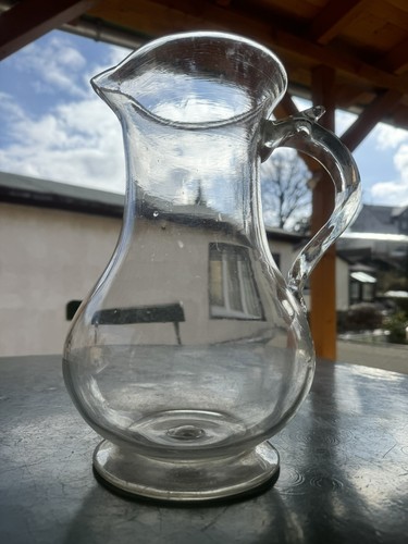 Antike große biedermeier glas - biedermeier,