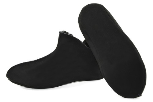 Lammfell leder mokassin - lammfell,