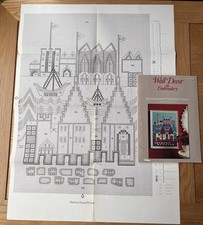 Wanddeko in Stickerei Vintage