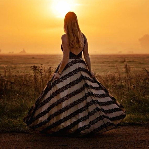 Crusz damen abendkleid - damen, lang