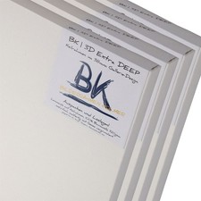 4 BK DEEP EDGE LEINWÄNDE 80x80 | 100% Baumwolle | Extra Hoch 3D Keilrahmen      