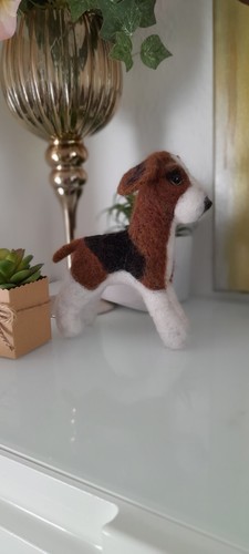 Filz figuren handarbeit hund - handarbeit,