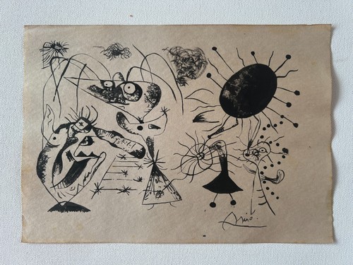 Joan miro zeichnung auf papier - joan,