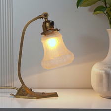 Wunderschöne original Jugendstil Art Déco Klavierleuchte Nachttischlampe