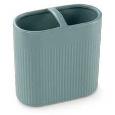 Home Creation Utensilienhalter Keramik Blau Matt Zahnputzbecher Küche Bad Stift