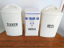 3 x Keramik Vorratsdose mit