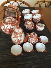 VINTAGE 39 TEILE JAPANISCHES TEESERVICE GUTER  ZUSTAND NUR EINIGE MALE BENUTZT