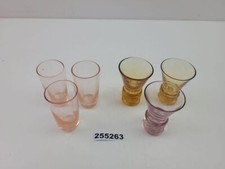 6x Schnapsgläser Glas 50er 60er Jahre Bar Küche Haushalt Getränke #255263