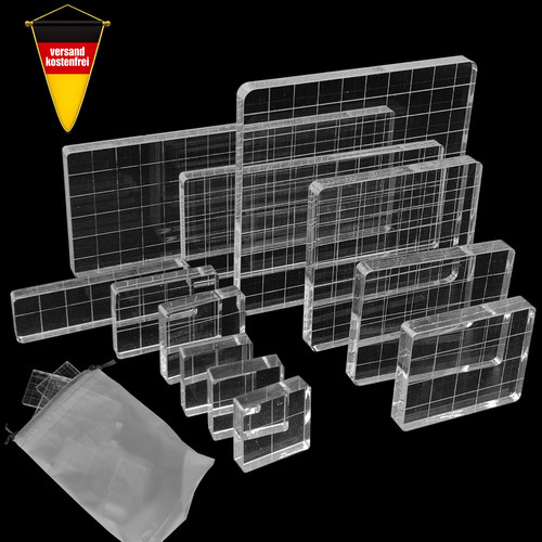 Acryl stempelblock set für - set,