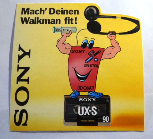 Werbe aufkleber sony mach - sony,