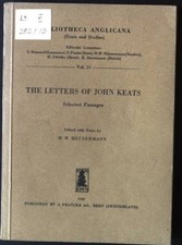 The Letters of John Keats Bibliotheca Anglicana, Texts and Studies, Volume 10 Hä