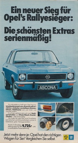Opel ascona reklame - opel,