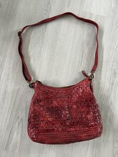 FEMI & NINE Greenland Handtasche Leder Tasche / Rot / Dunkelrot/ Weinrot 