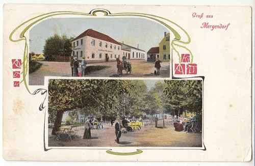 Gruss aus mergendorf - ak,