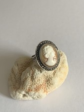 Alter Kamee gemme ring silber