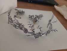 Silber Hochzeit Kopfschmuck um