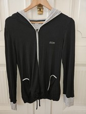 Joop! Jeans Hoodie Jacke Seawtshirt Schwarz Grau Kapuze 36 S