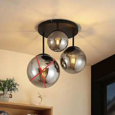 Lindby Teeja Deckenlampe Deckenleuchte Deckenlicht Glaskugeln SIEHE TEXT/FOTO