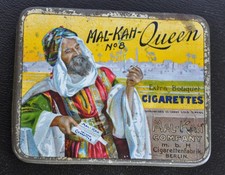 20-er  MAL-KAH Queen No. 8 Cigarettes    Oriental Cigarettes tin  MAL-KAH Berlin
