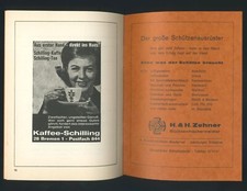 SPORTSCHÜTZENVEREIN 1955 F-SOSSENHEIM Schieß-Buch KAFFEE-SCHILLING + FLORIDA BOY