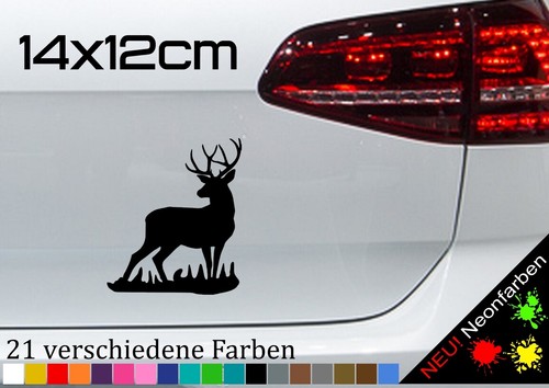 Sticker hirsch gras - sticker,