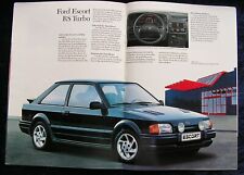 Ford Escort Prospekt 7.1987 mit RS Turbo, XR 3i und Cabrio