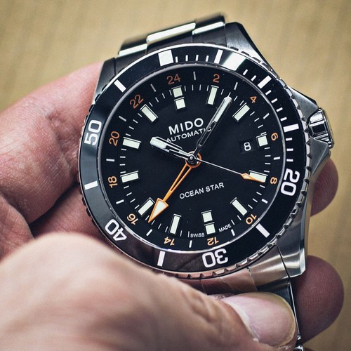 Mido ocean star gmt - star,